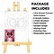 "Valentine's Day Owl" DIY Canvas Art Kit, Adult Beginner, Acrylic Paint Size 11x14 inch